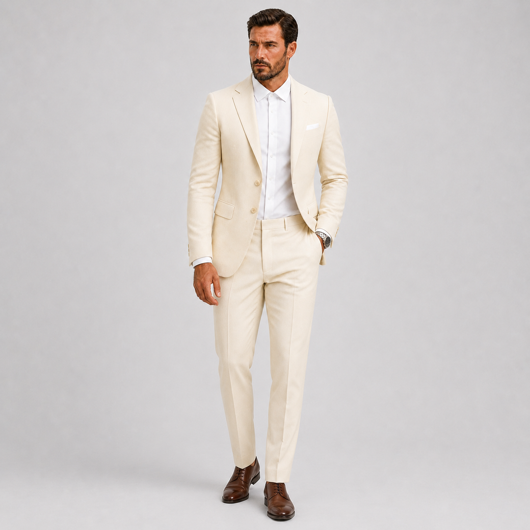 Men's Slim-Fit Suit for Weddings and Smart Occasions