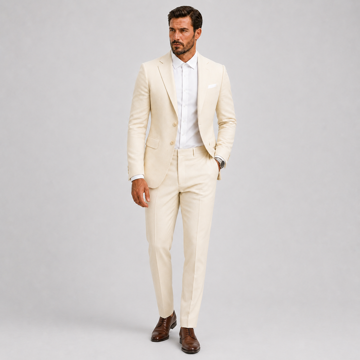 Men's Slim-Fit Suit for Weddings and Smart Occasions
