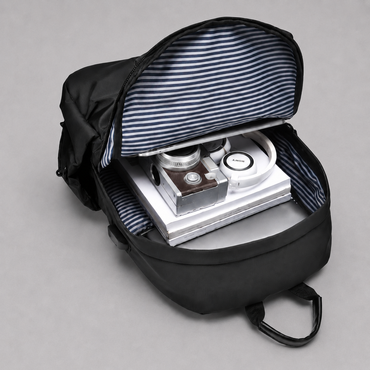 Unisex Water-Resistant Backpack with USB Port
