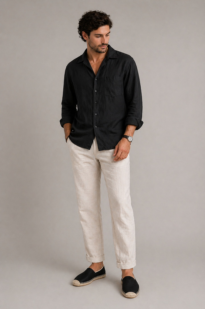 Men's Canvas Espadrille Slip-On Loafers