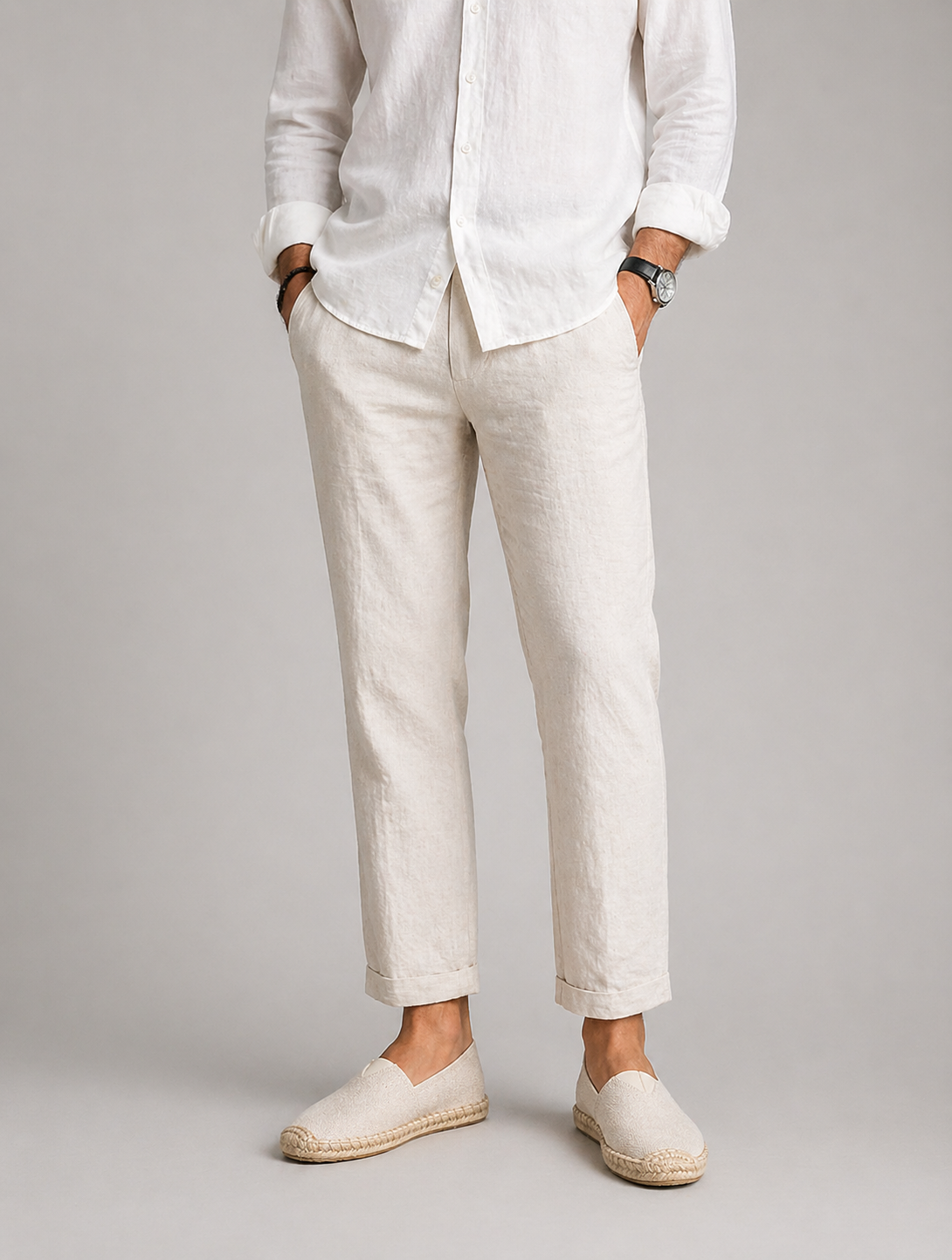 Men's Canvas Espadrille Slip-On Loafers