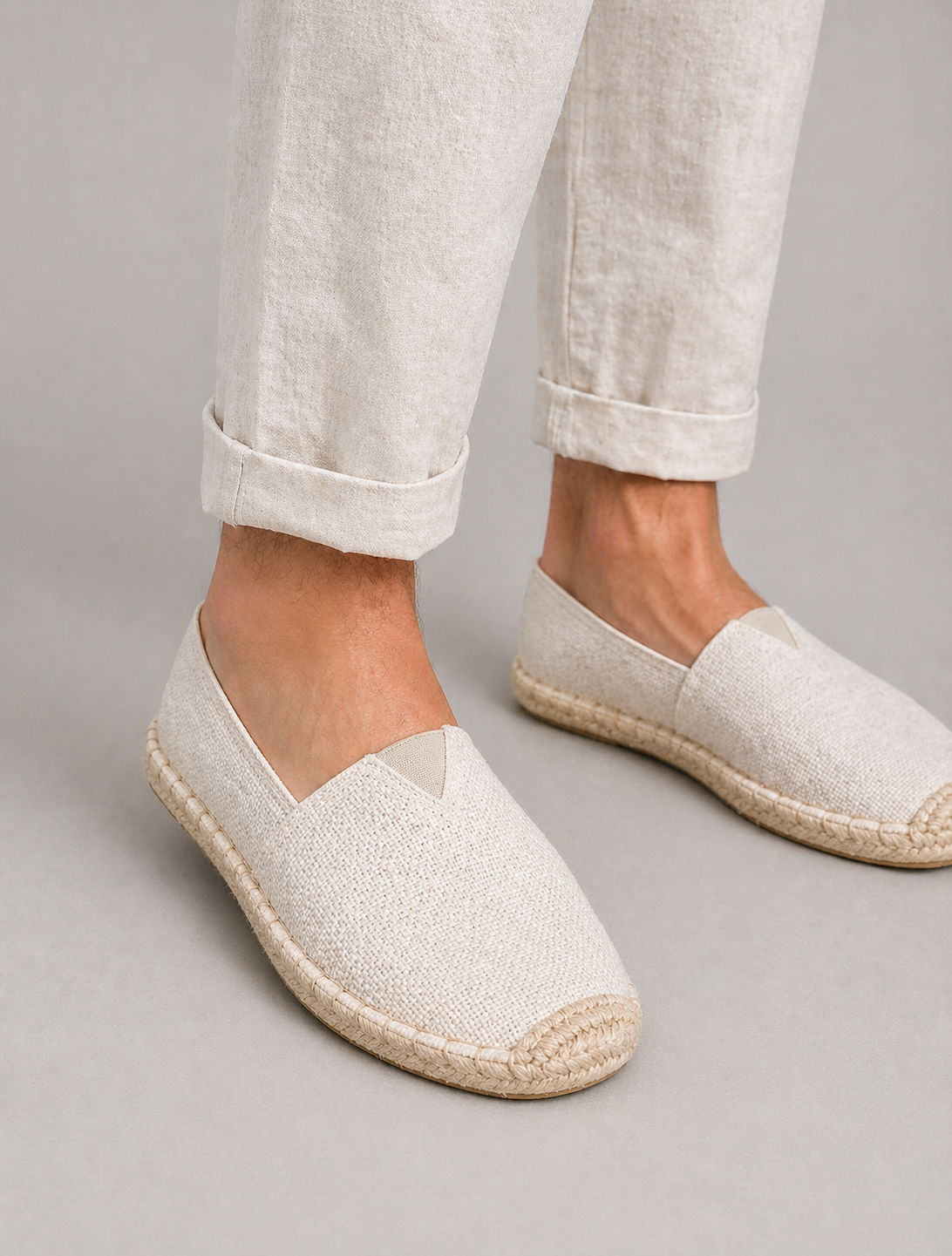 Men's Canvas Espadrille Slip-On Loafers