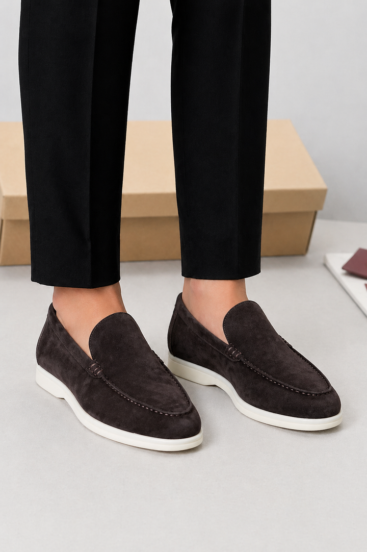 Men's Classic Suede Slip-On Loafers