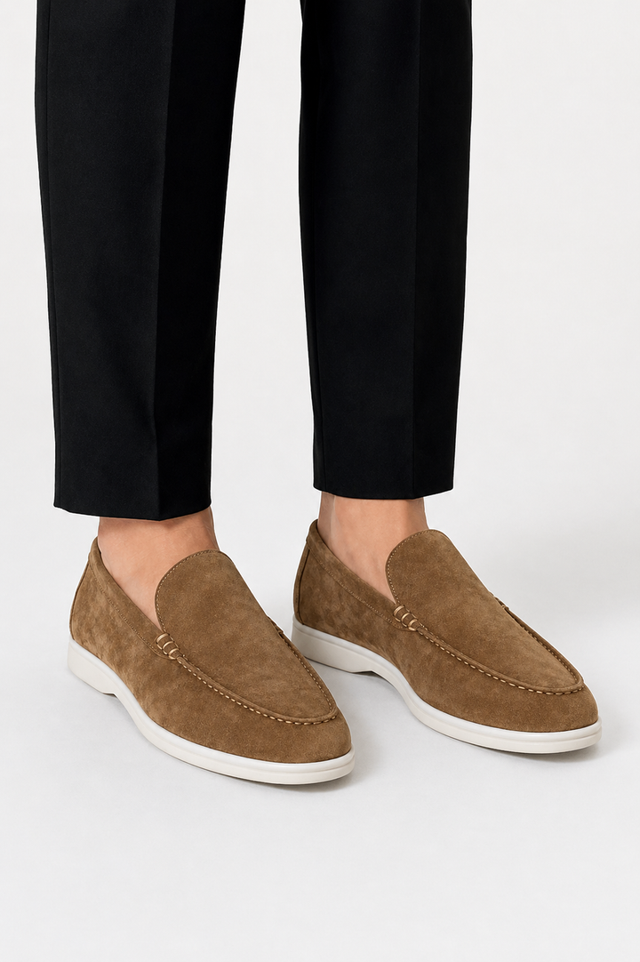 Men's Classic Suede Slip-On Loafers