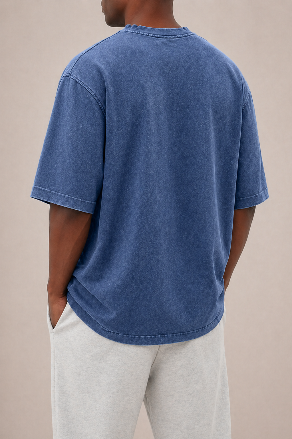 Men's Oversized Cotton T-Shirt with Relaxed Fit
