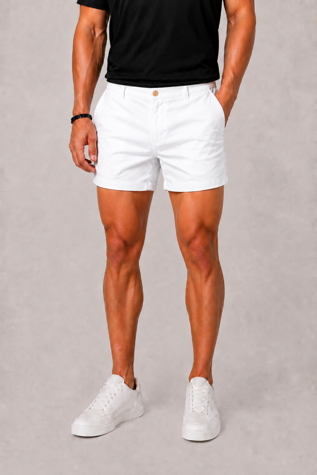 Men's Chino Shorts with Slip Pockets