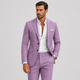 Men's Slim-Fit Linen Suit for Summer