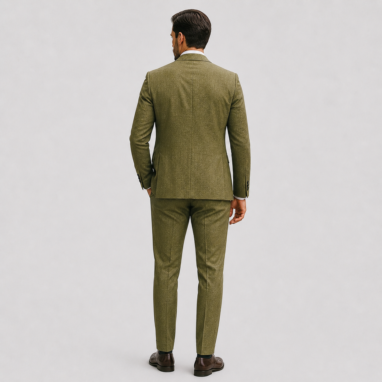 Men's Slim-Fit Linen Suit for Summer