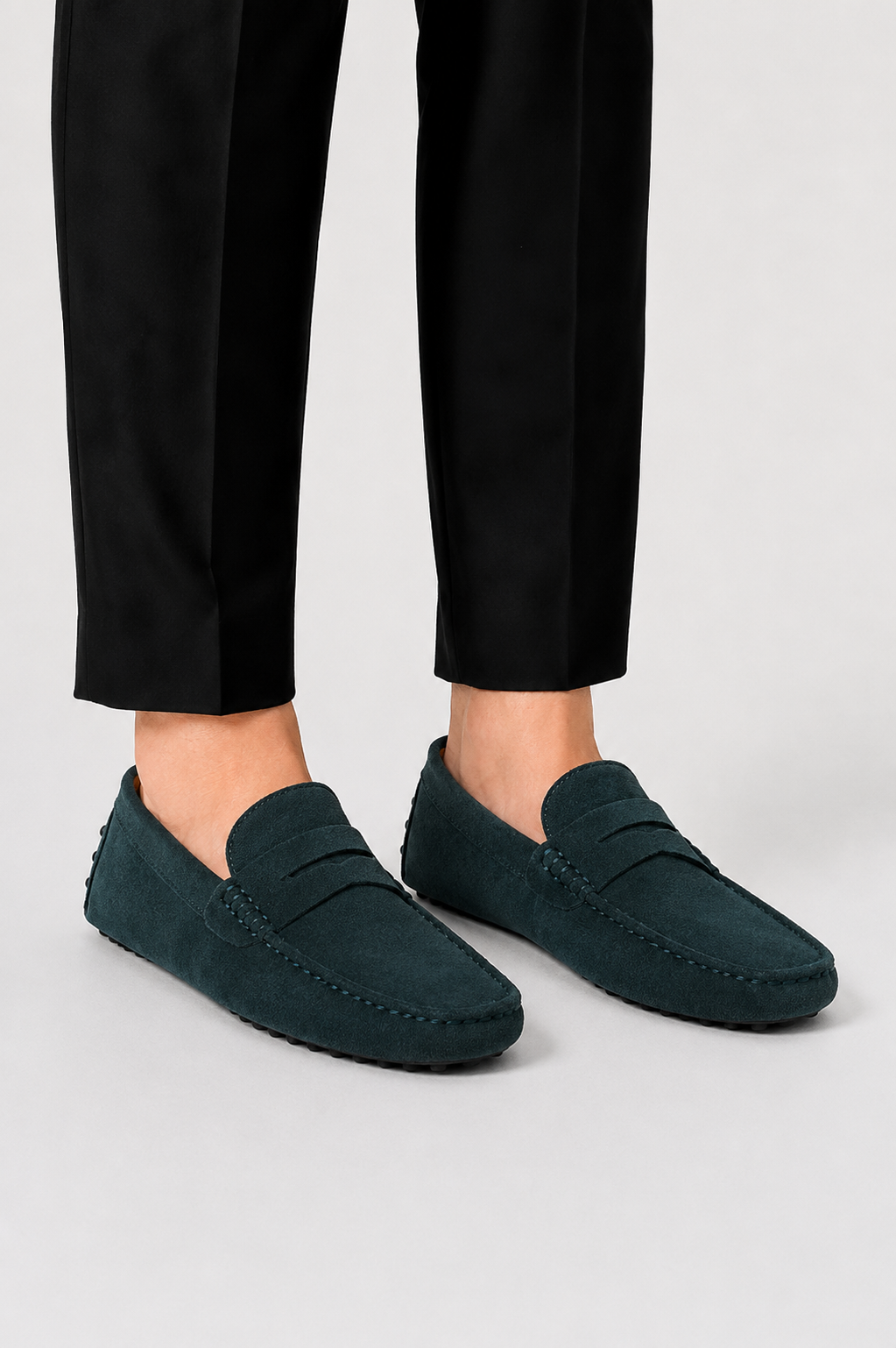 Men's Italian-Style Suede Loafers