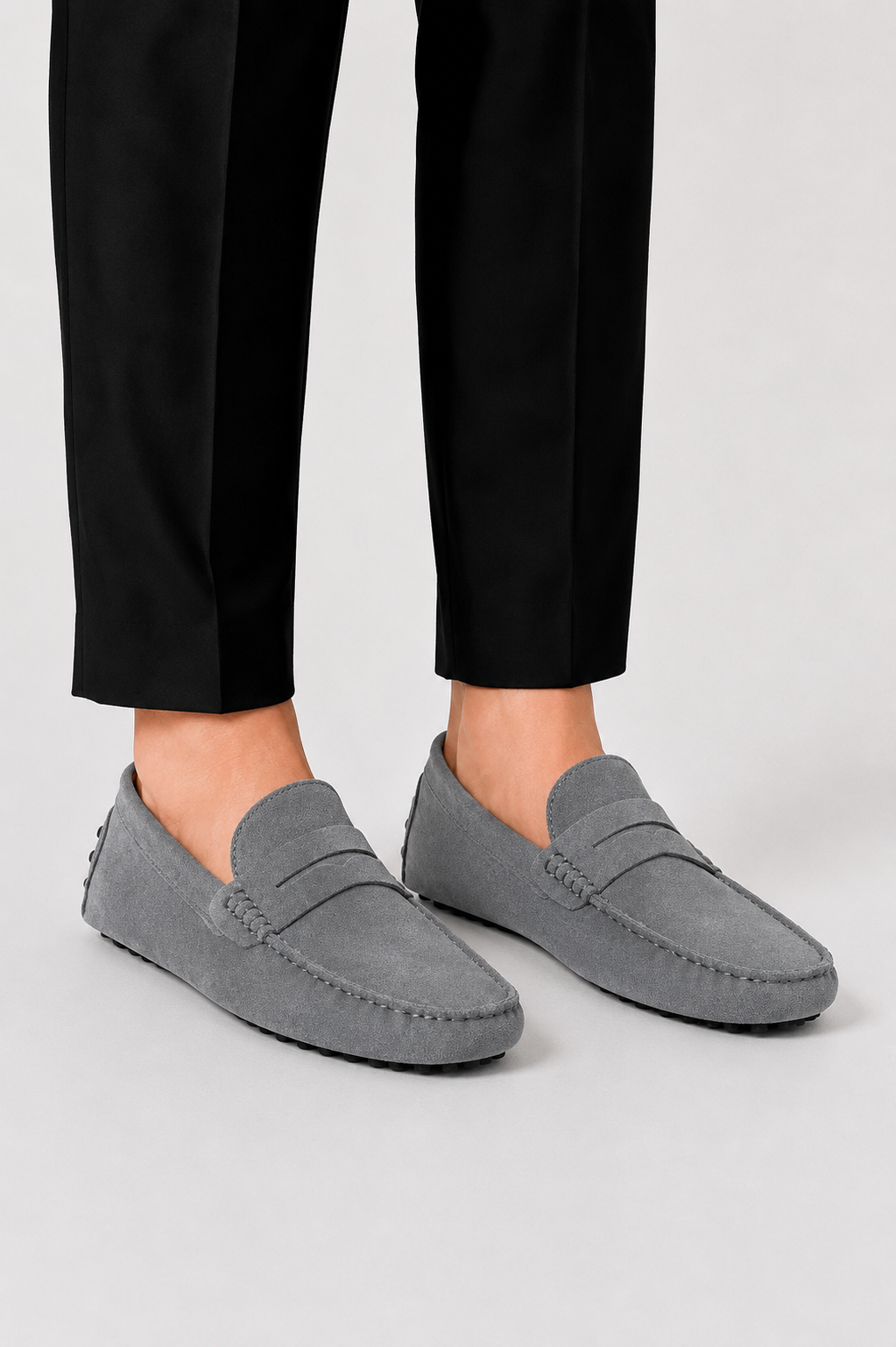 Men's Italian-Style Suede Loafers