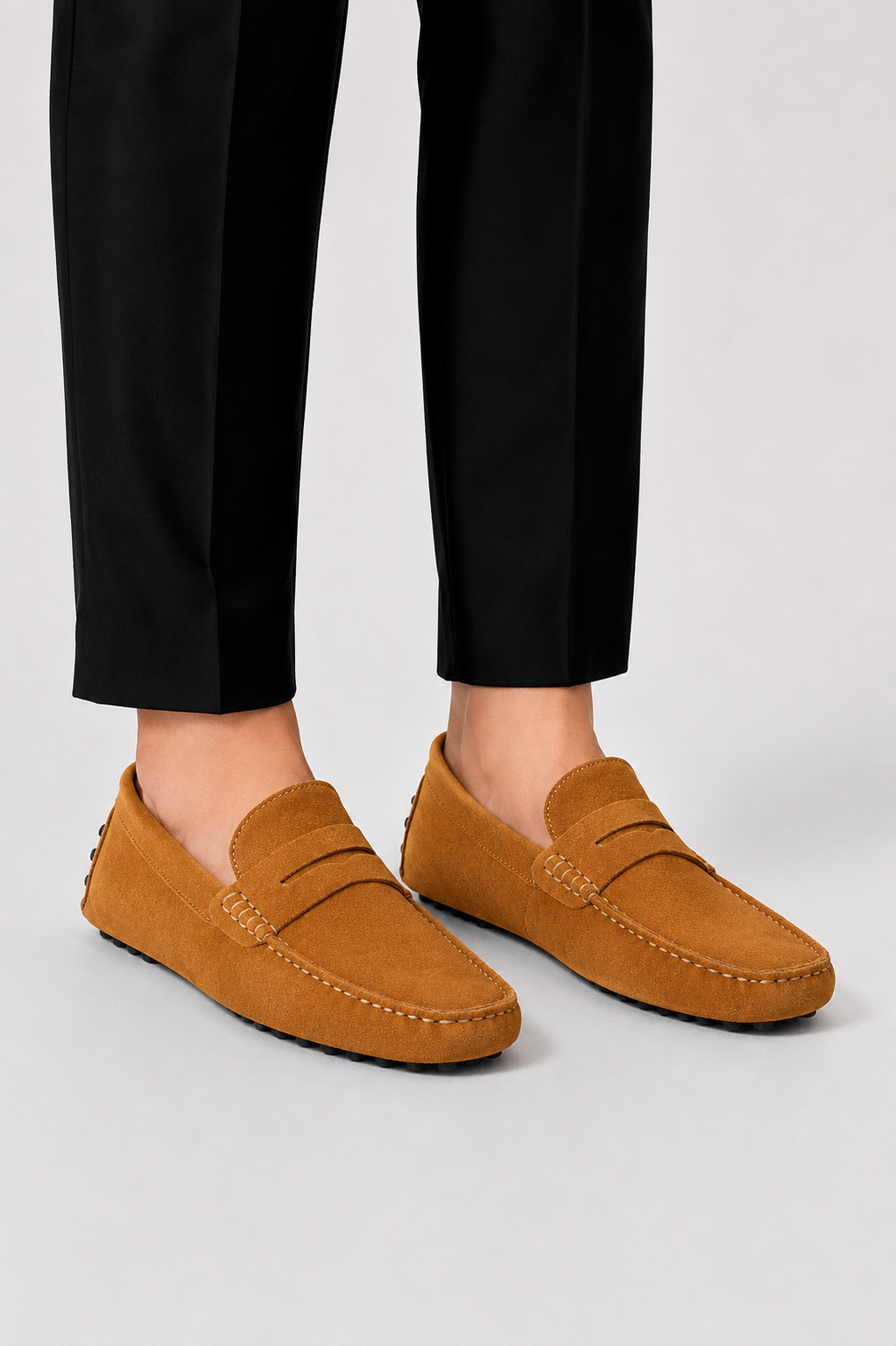 Men's Italian-Style Suede Loafers