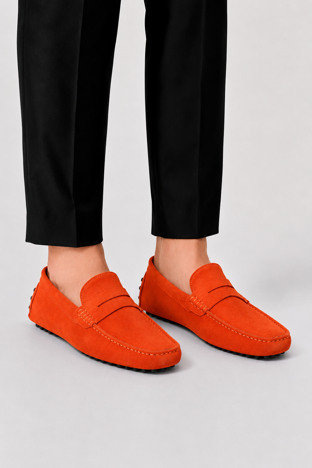 Men's Italian-Style Suede Loafers