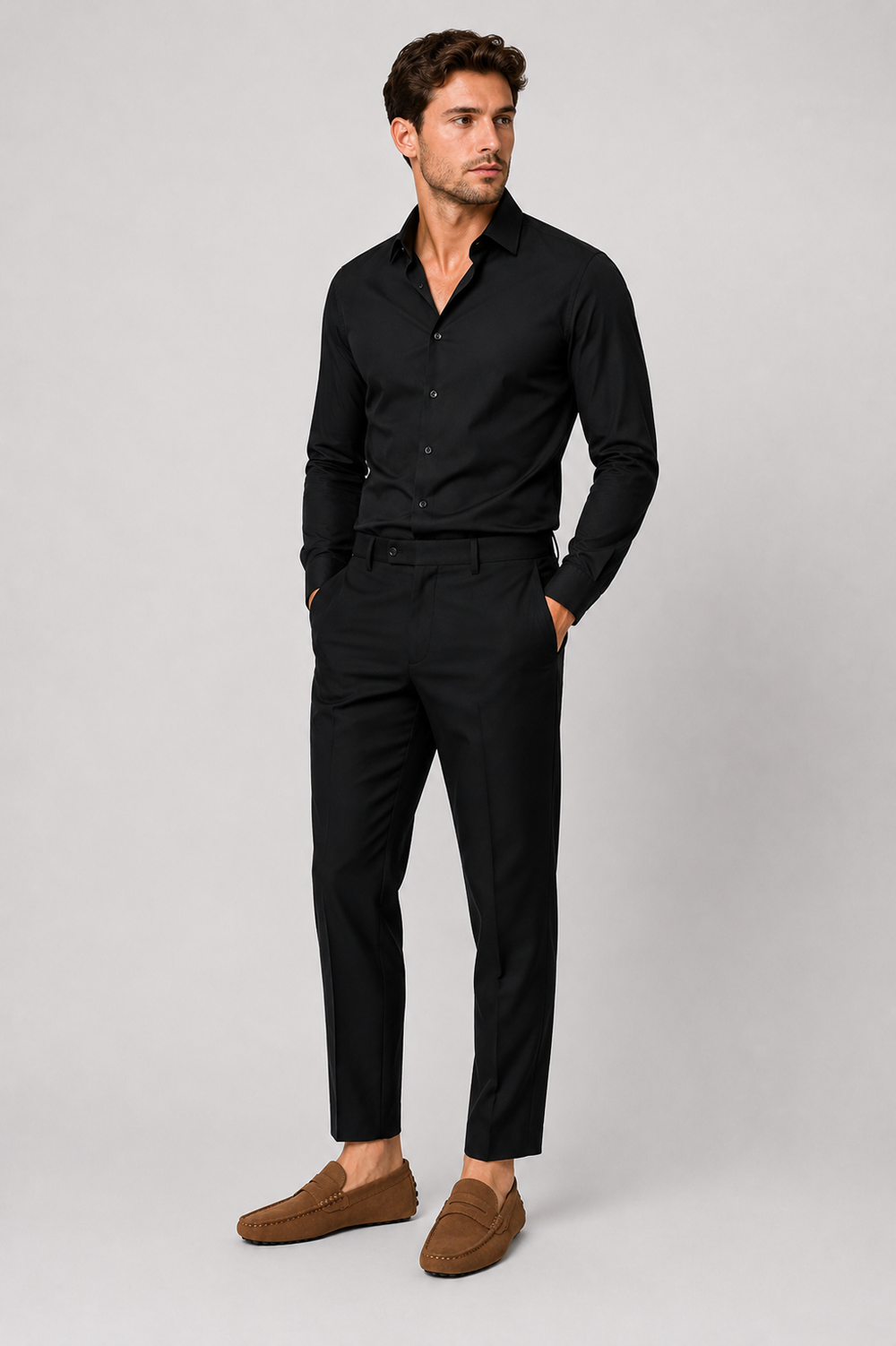 Men's Italian-Style Suede Loafers