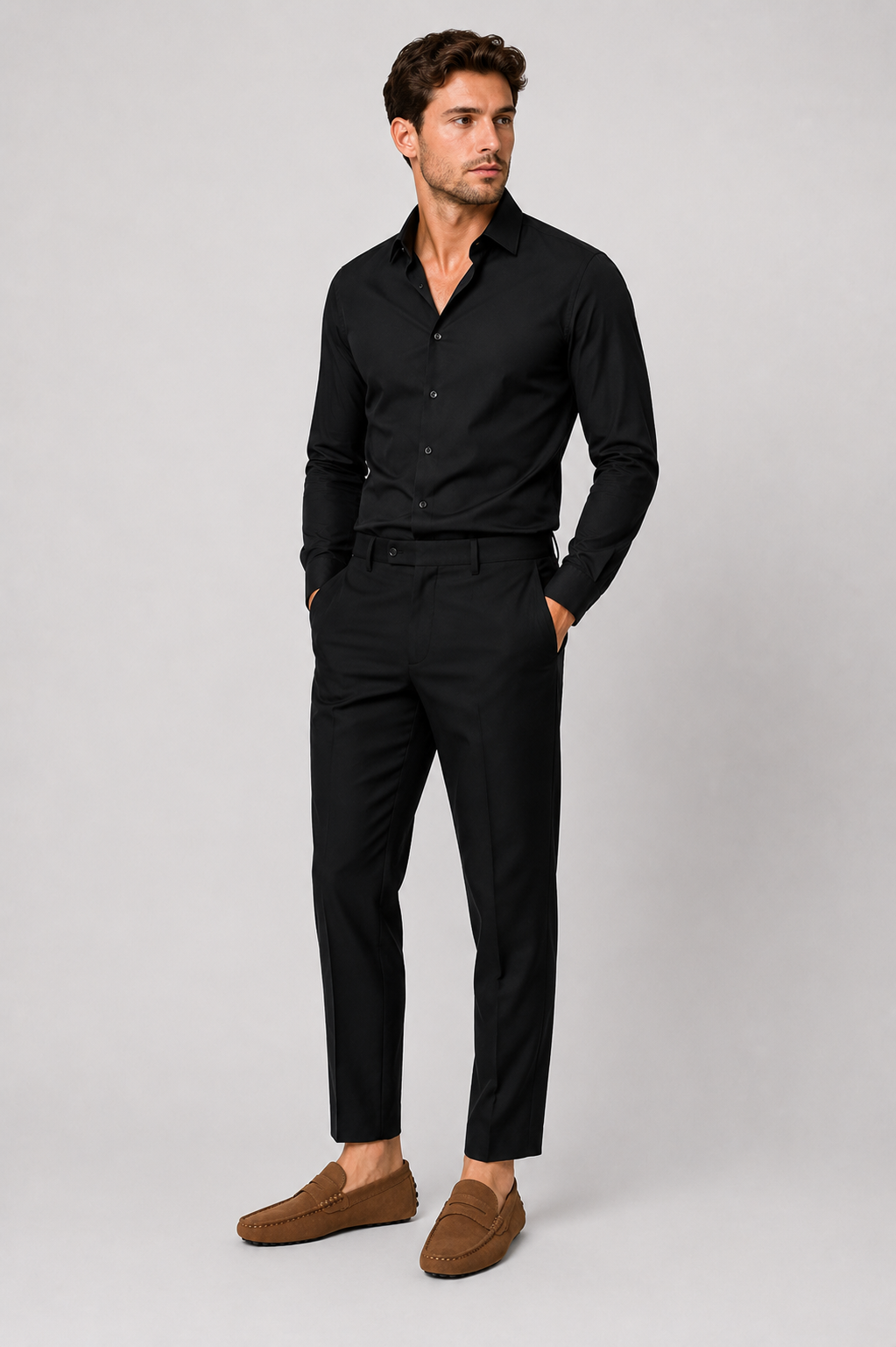 Men's Italian-Style Suede Loafers