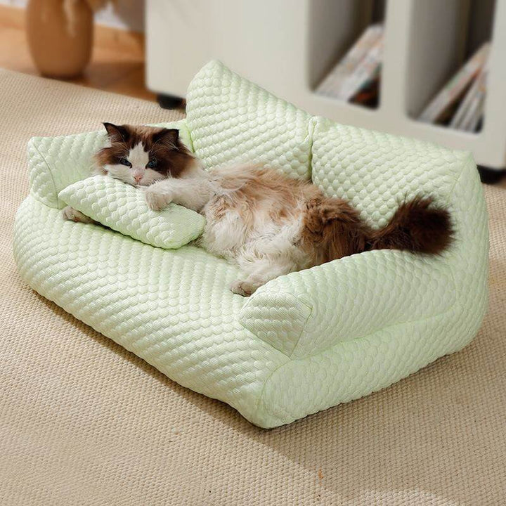 Cooling Pet Bed | Ice Silk Dog Bed with Plush Padding | Breathable Design for Ultimate Comfort 10