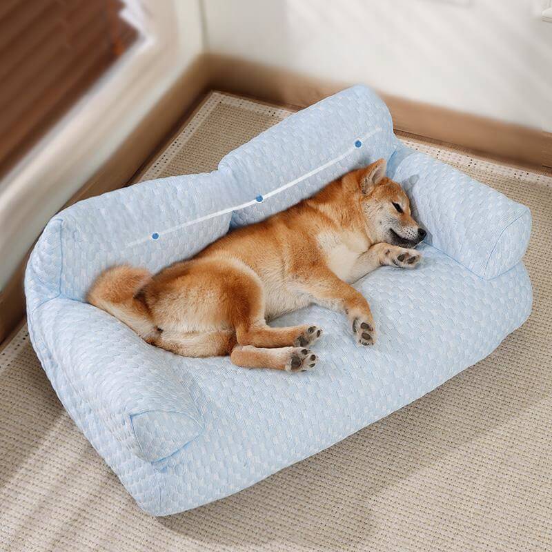 Cooling Pet Bed | Ice Silk Dog Bed with Plush Padding | Breathable Design for Ultimate Comfort 8