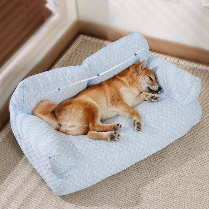 Cooling Pet Bed | Ice Silk Dog Bed with Plush Padding | Breathable Design for Ultimate Comfort 8