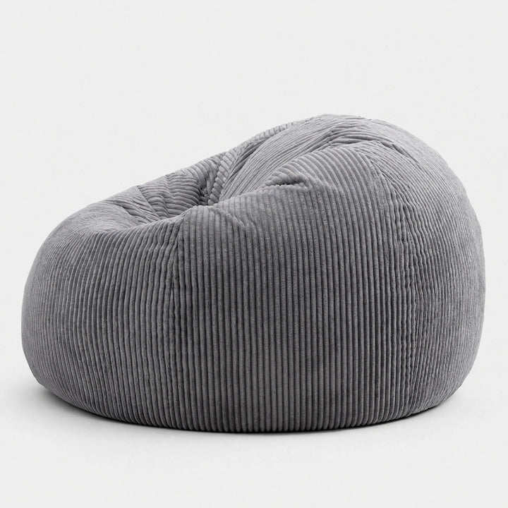Corduroy Bean Bag Chair - Soft Lounge Seat for Living Room & Bedroom 1