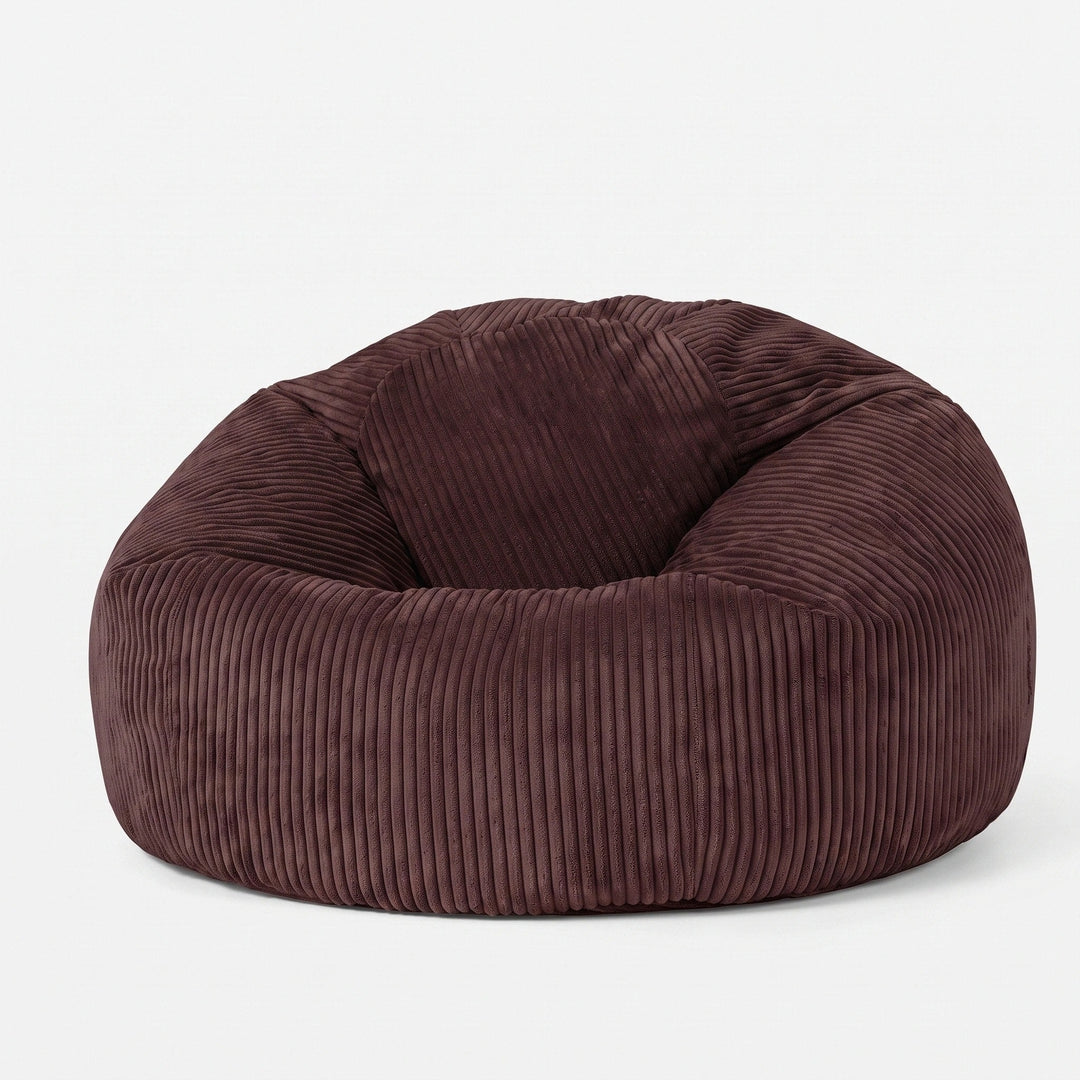 Corduroy Bean Bag Chair Cover - Soft Floor Lounger Cover Without Filling 10