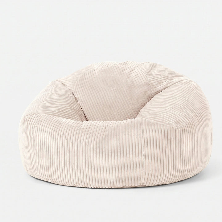 Corduroy Bean Bag Chair Cover - Soft Floor Lounger Cover Without Filling 3