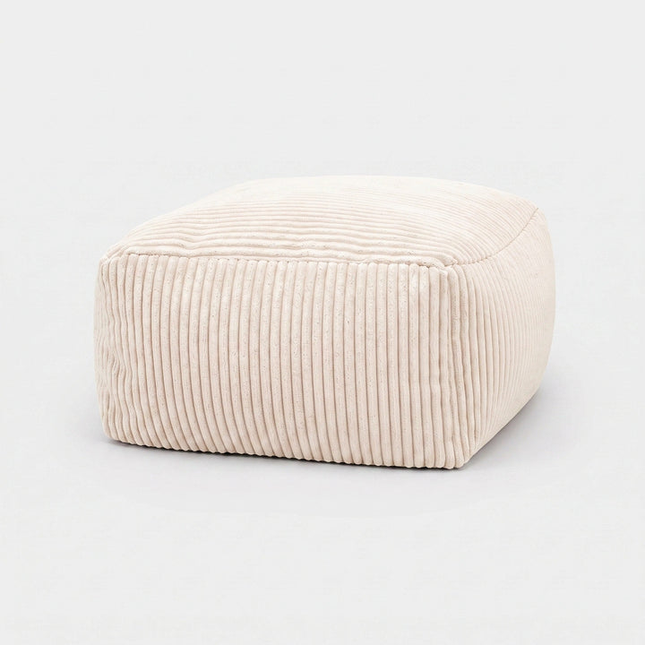 Corduroy Bean Bag Chair Cover - Soft Floor Lounger Cover Without Filling 4
