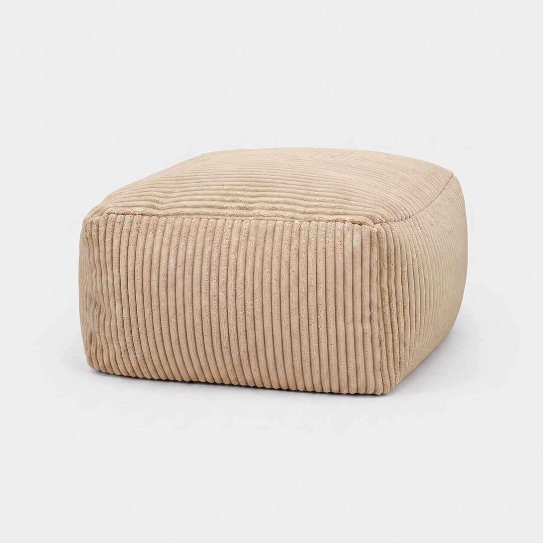 Corduroy Bean Bag Chair Cover - Soft Floor Lounger Cover Without Filling 6