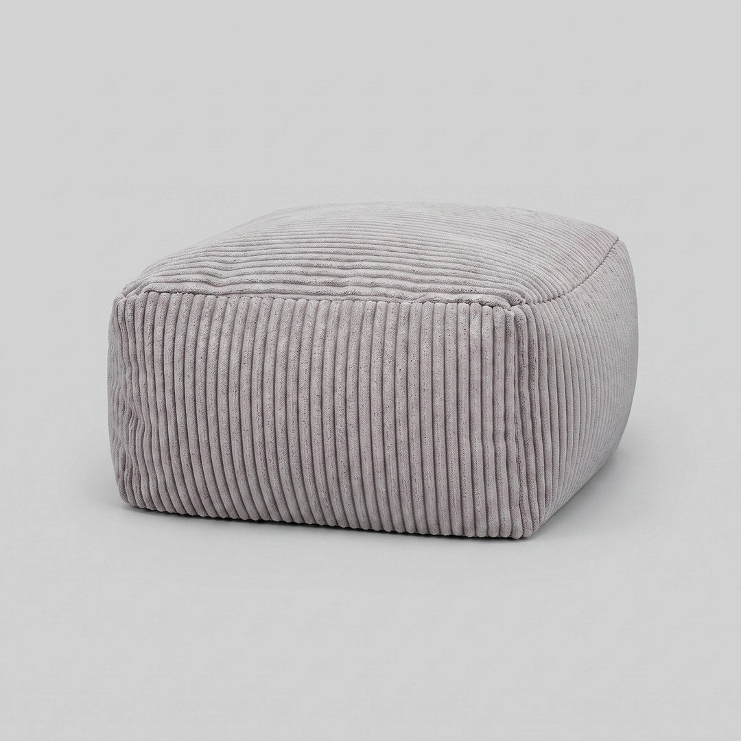 Corduroy Bean Bag Chair Cover - Soft Floor Lounger Cover Without Filling 8