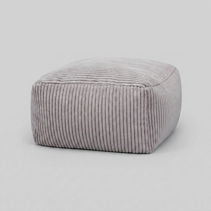 Corduroy Bean Bag Chair Cover - Soft Floor Lounger Cover Without Filling 8