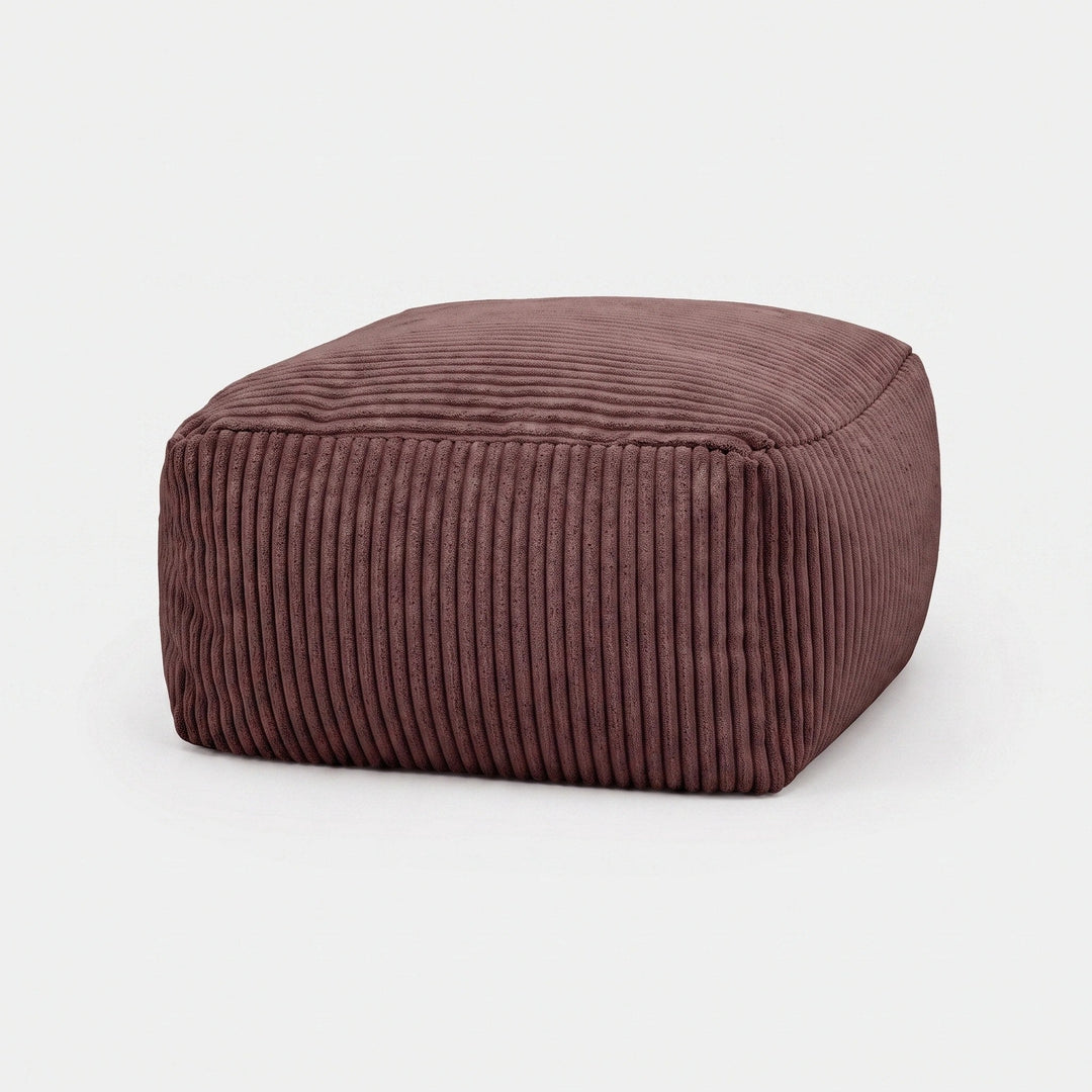 Corduroy Bean Bag Chair Cover - Soft Floor Lounger Cover Without Filling 9