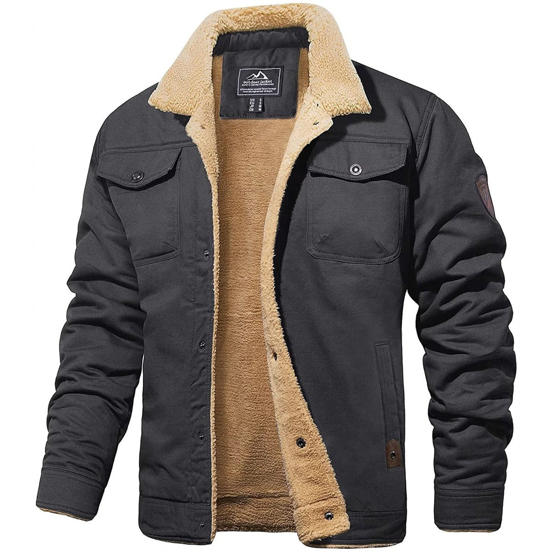 Men's Sherpa Jacket with Fleece Lining