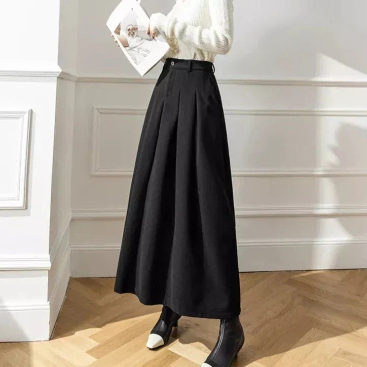 Women's Elegant A-Line Winter Skirt