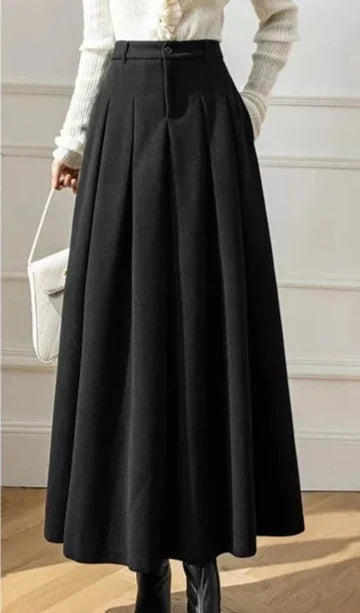 Women's Elegant A-Line Winter Skirt