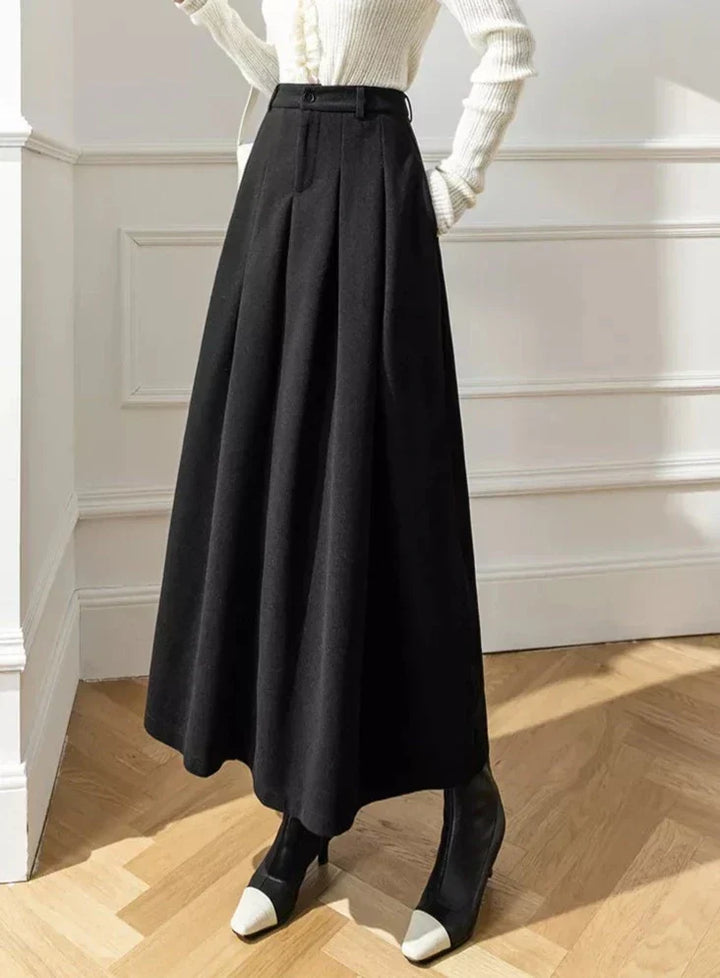 Women's Elegant A-Line Winter Skirt