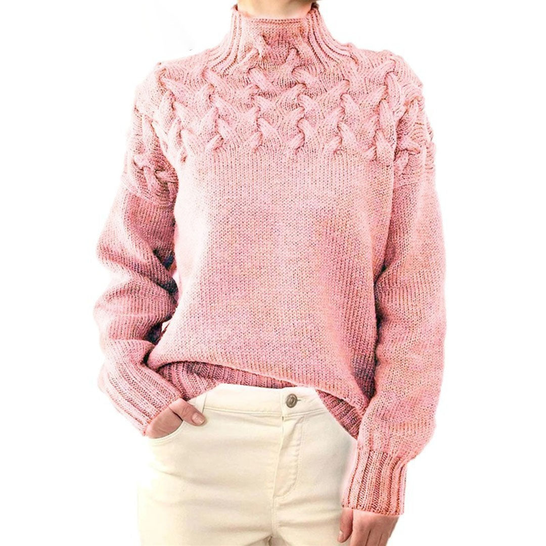 Women's Knitted Roll-Neck Winter Jumper