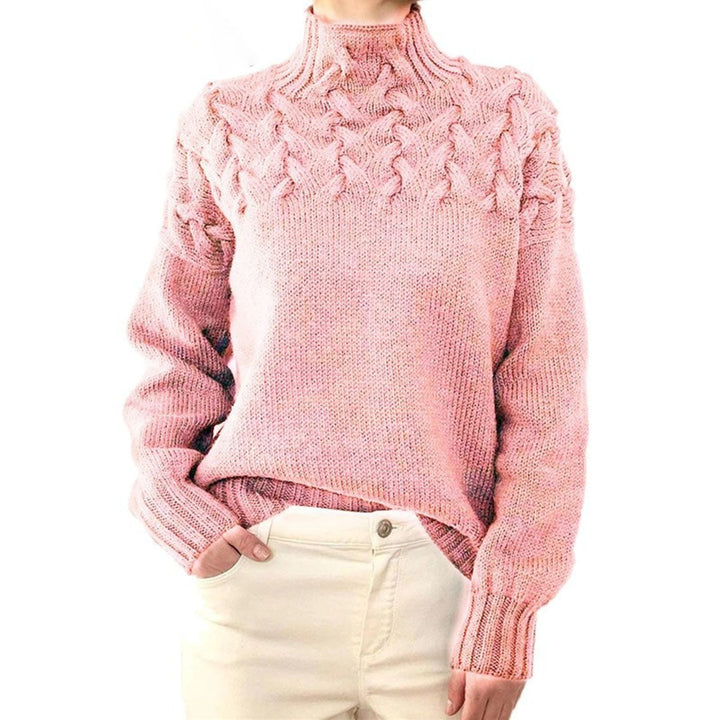 Women's Knitted Roll-Neck Winter Jumper