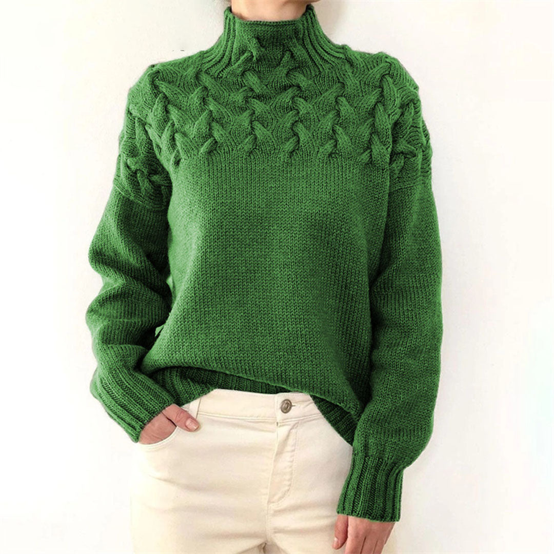 Women's Knitted Roll-Neck Winter Jumper