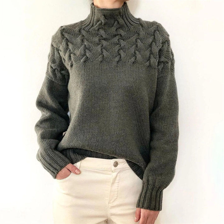 Women's Knitted Roll-Neck Winter Jumper