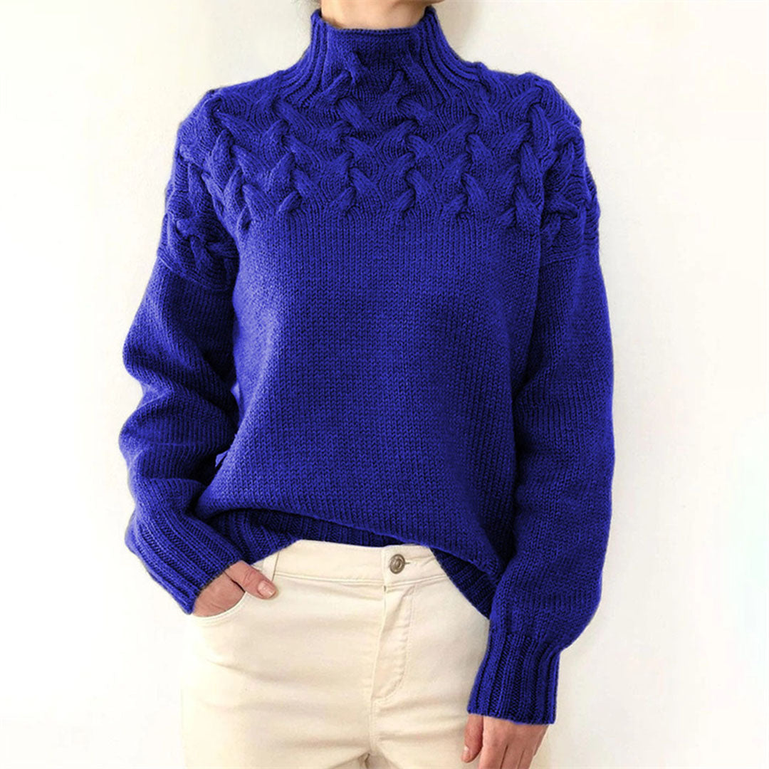 Women's Knitted Roll-Neck Winter Jumper
