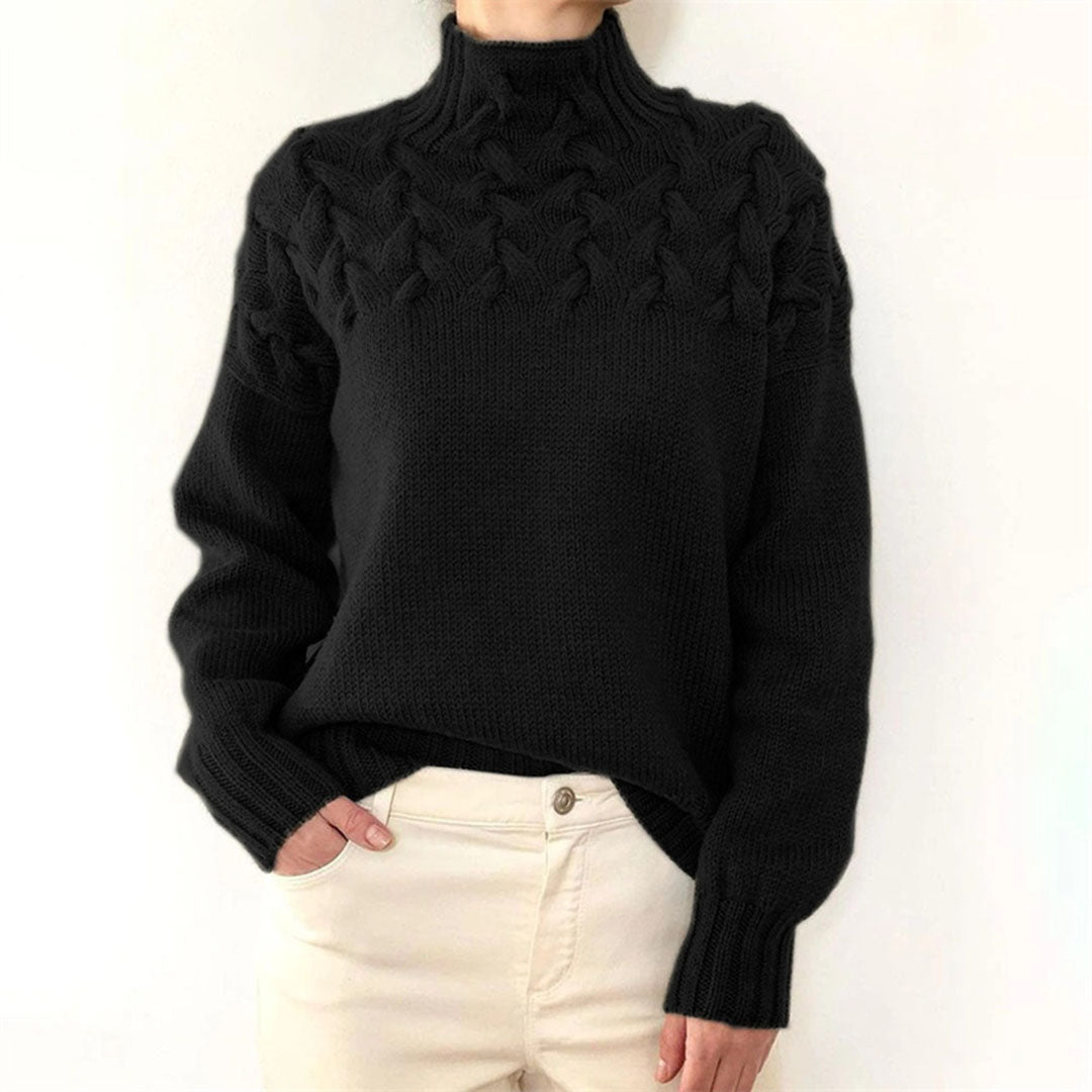 Women's Knitted Roll-Neck Winter Jumper