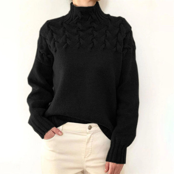 Women's Knitted Roll-Neck Winter Jumper