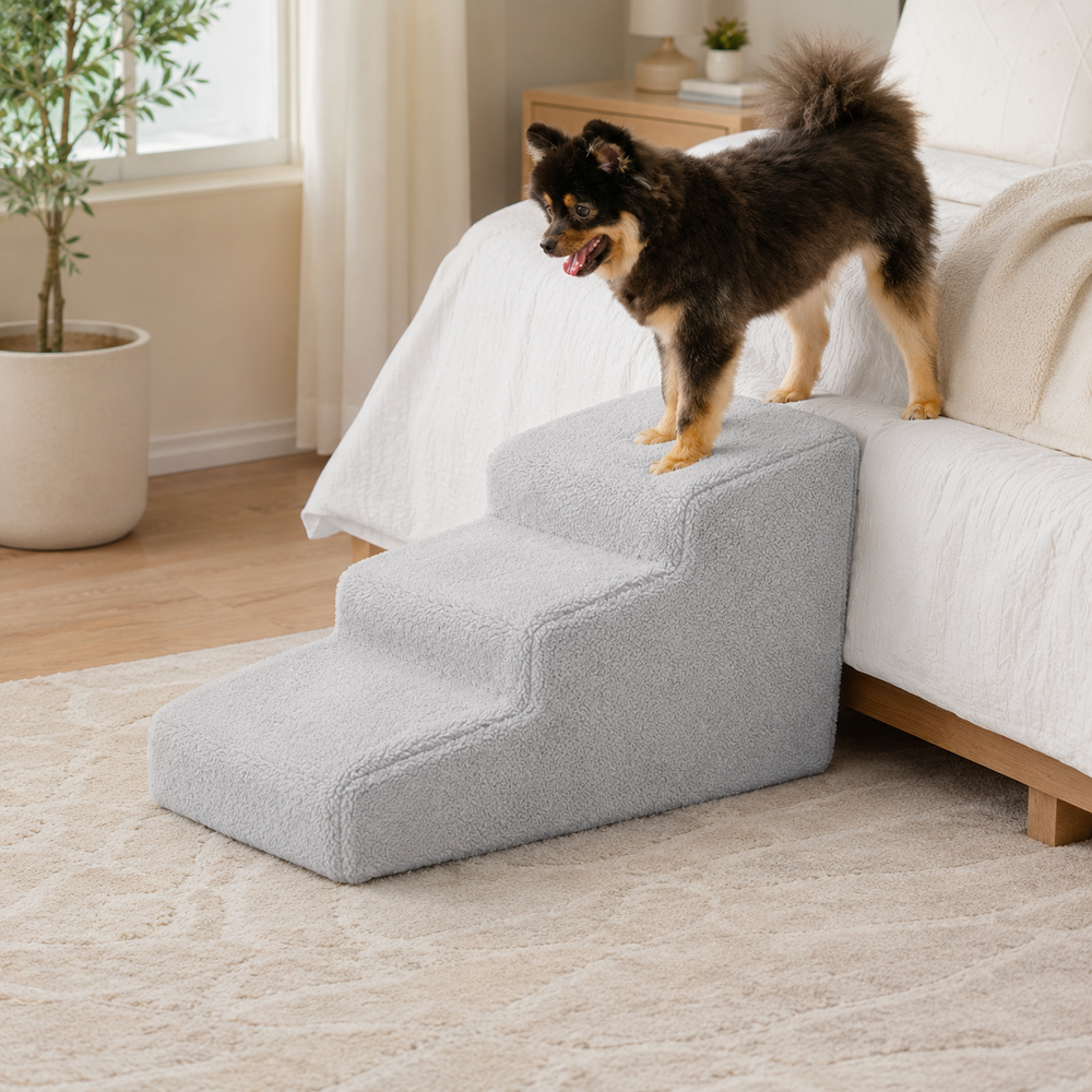 Dog Ramp for Bed with Non-Slip Base | Gentle Access for Senior and Small Pets 1