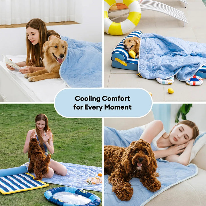 Double-Sided Cooling Dog Blanket - Chill Nest 8