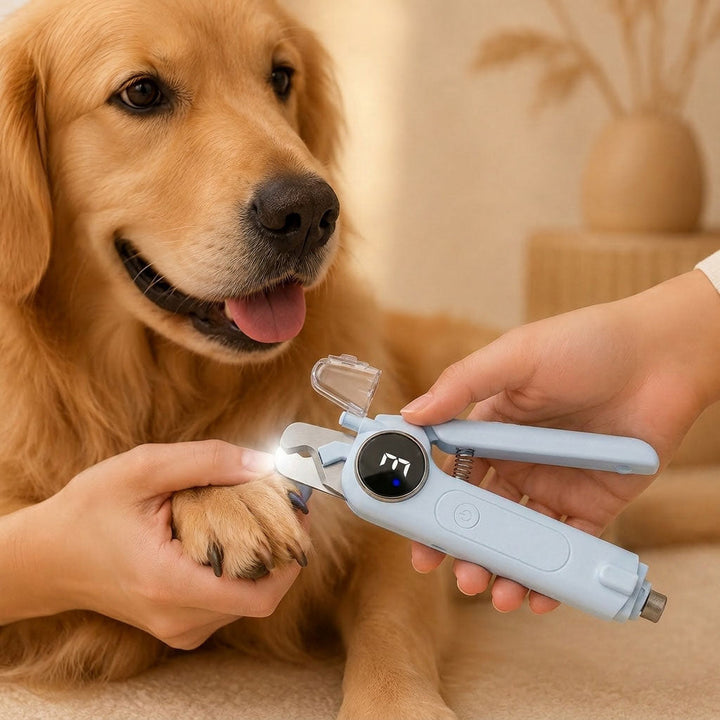 2-in-1 Pet Electric Nail Clipper & Grinder with LED Light