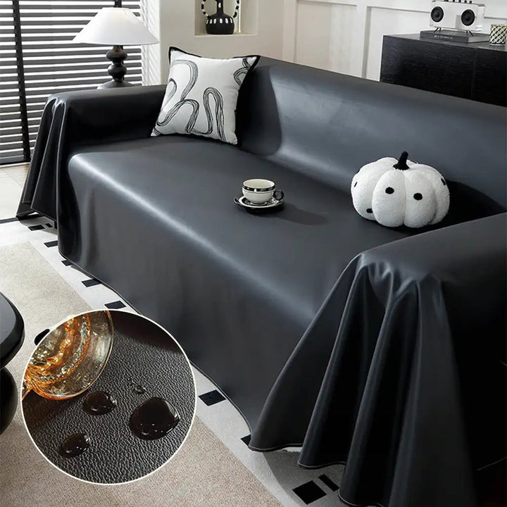 Faux Leather Waterproof Pet Hair-Resistant Sofa Protector Couch Cover 1