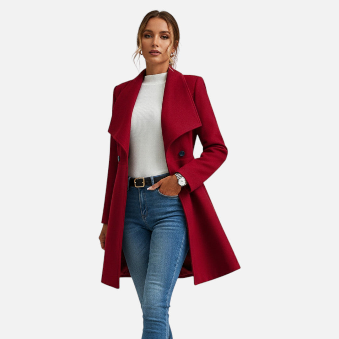 Women's Button-Front Lined Coat, image 2