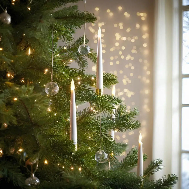 Christmas Tree Candles | Realistic Flickering Flame