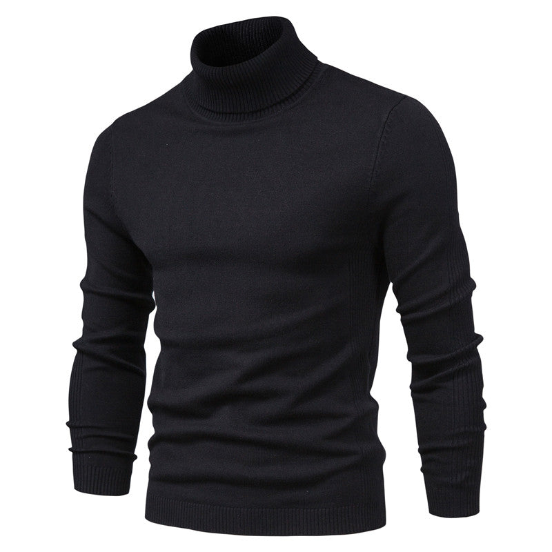 Men's Stylish Slim Fit Roll-Neck Jumper