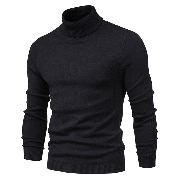Men's Stylish Slim Fit Roll-Neck Jumper