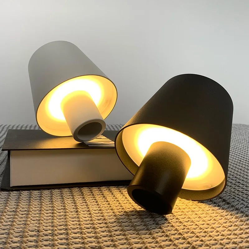 Portable LED Touch Table Lamp with Rechargeable Battery