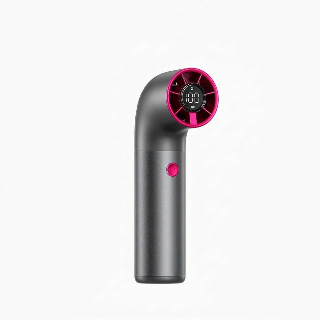 Handheld Turbo Fan | Rechargeable High-Speed Portable Cooling Fan 0